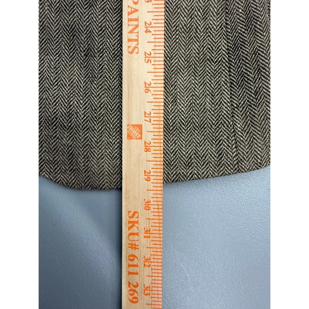 J.Crew Ludlow Jacket 36R Mens Brown Herringbone 100% Linen Blazer 12940 SP10